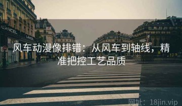 风车动漫像排错：从风车到轴线，精准把控工艺品质